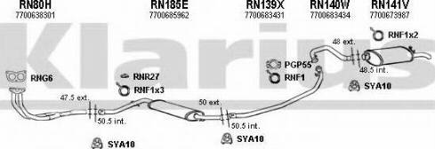 Klarius 720042U - Система випуску ОГ autocars.com.ua