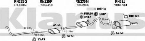 Klarius 720069U - Система випуску ОГ autocars.com.ua