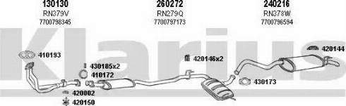 Klarius 720170E - Система випуску ОГ autocars.com.ua