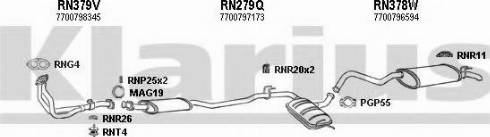 Klarius 720170U - Система випуску ОГ autocars.com.ua