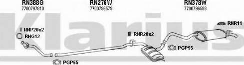 Klarius 720175U - Система випуску ОГ autocars.com.ua