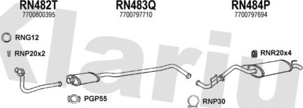Klarius 720200U - Система випуску ОГ autocars.com.ua