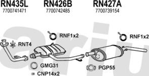 Klarius 720233U - Система випуску ОГ autocars.com.ua