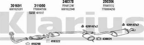 Klarius 720317E - Система випуску ОГ autocars.com.ua