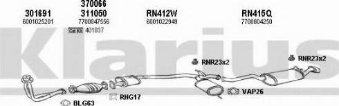 Klarius 720317U - Система випуску ОГ autocars.com.ua