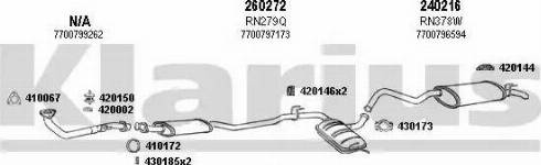 Klarius 720335E - Система випуску ОГ autocars.com.ua