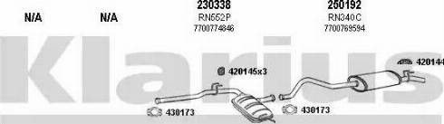 Klarius 720360E - Система випуску ОГ autocars.com.ua