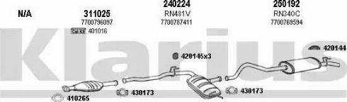 Klarius 720361E - Система випуску ОГ autocars.com.ua