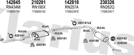 Klarius 720414E - Система випуску ОГ autocars.com.ua