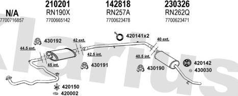 Klarius 720417E - Система випуску ОГ autocars.com.ua