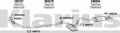 Klarius 720447E - Система випуску ОГ autocars.com.ua