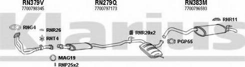 Klarius 720530U - Система випуску ОГ autocars.com.ua