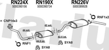 Klarius 720536U - Система випуску ОГ autocars.com.ua