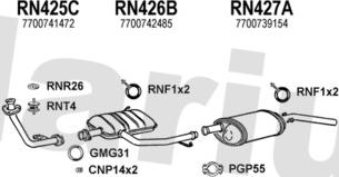Klarius 720537U - Система випуску ОГ autocars.com.ua