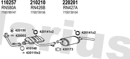 Klarius 720604E - Система випуску ОГ autocars.com.ua