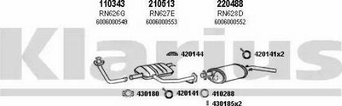 Klarius 720646E - Система випуску ОГ autocars.com.ua