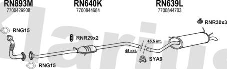Klarius 720656U - Система випуску ОГ autocars.com.ua