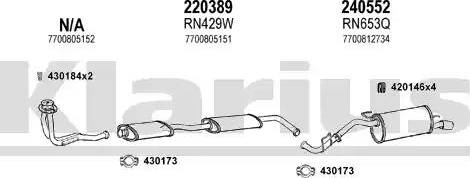 Klarius 720683E - Система випуску ОГ autocars.com.ua