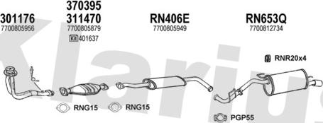 Klarius 720684U - Система випуску ОГ autocars.com.ua