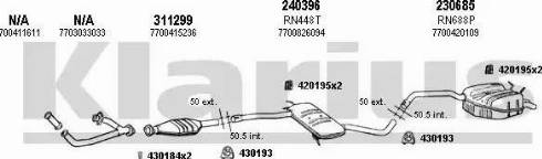 Klarius 720729E - Система випуску ОГ autocars.com.ua