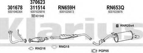 Klarius 720737U - Система випуску ОГ autocars.com.ua