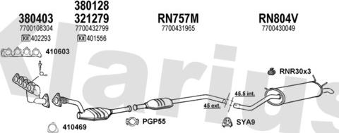 Klarius 720806U - Система випуску ОГ autocars.com.ua