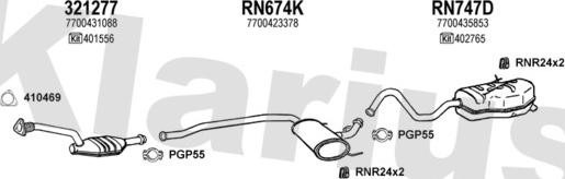 Klarius 720817U - Система випуску ОГ autocars.com.ua