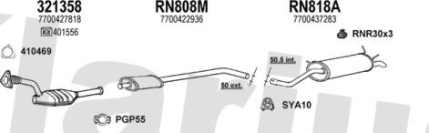 Klarius 720820U - Система випуску ОГ autocars.com.ua