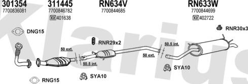 Klarius 720888U - Система випуску ОГ autocars.com.ua