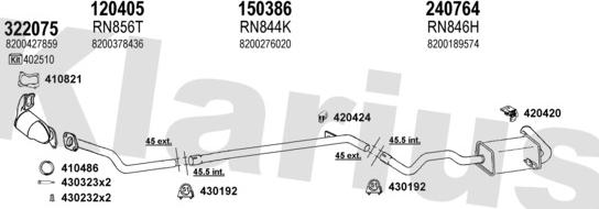 Klarius 720901E - Система випуску ОГ autocars.com.ua