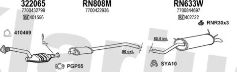 Klarius 721010U - Система випуску ОГ autocars.com.ua
