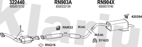 Klarius 721050U - Система випуску ОГ autocars.com.ua