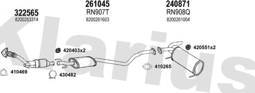 Klarius 721062E - Система випуску ОГ autocars.com.ua