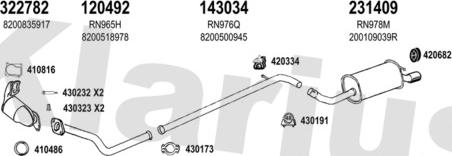 Klarius 721191E - Система випуску ОГ autocars.com.ua