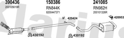 Klarius 721202E - Система випуску ОГ autocars.com.ua