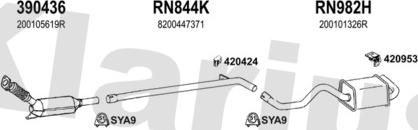 Klarius 721202U - Система випуску ОГ autocars.com.ua
