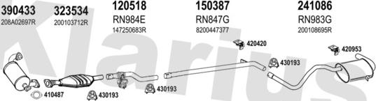 Klarius 721208E - Система випуску ОГ autocars.com.ua