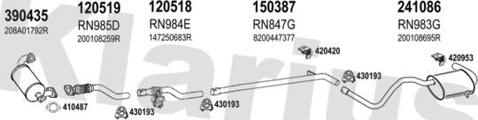 Klarius 721214E - Система випуску ОГ autocars.com.ua