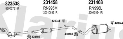 Klarius 721232E - Система випуску ОГ autocars.com.ua