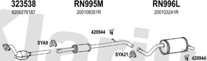 Klarius 721232U - Система випуску ОГ autocars.com.ua