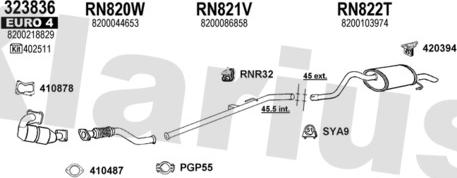 Klarius 721346U - Система випуску ОГ autocars.com.ua