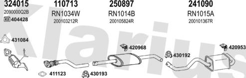 Klarius 721367E - Система випуску ОГ autocars.com.ua