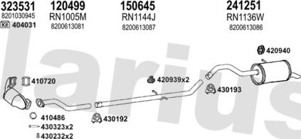 Klarius 721393E - Система випуску ОГ autocars.com.ua
