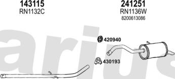 Klarius 721420E - Система випуску ОГ autocars.com.ua