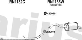 Klarius 721420U - Система випуску ОГ autocars.com.ua
