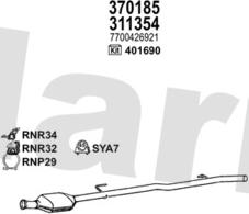 Klarius 721524U - Система випуску ОГ autocars.com.ua