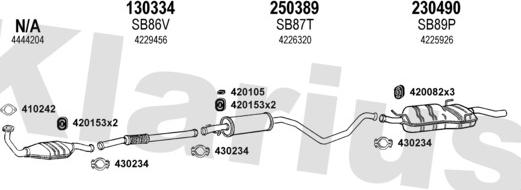 Klarius 750092E - Система випуску ОГ autocars.com.ua