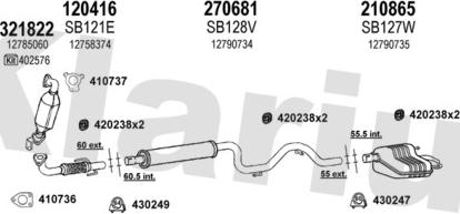 Klarius 750180E - Система випуску ОГ autocars.com.ua