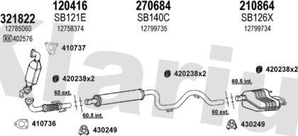 Klarius 750187E - Система випуску ОГ autocars.com.ua