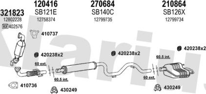 Klarius 750188E - Система випуску ОГ autocars.com.ua